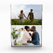 Eenvoudige 2 fotocollage fotoblokken (Voorkant)