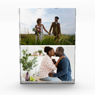 Eenvoudige 2 fotocollage fotoblokken