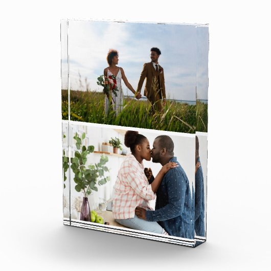 Eenvoudige 2 fotocollage fotoblokken (Rechts)