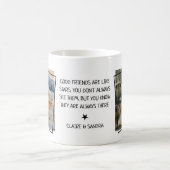 Eenvoudige 2 foto's & Quote Good Friends Coffee-Mo Koffiemok (Center)