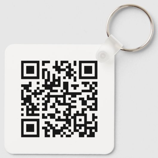 Eenvoudige 2-zijdige logo & Qr code Bedrijfsactivi Sleutelhanger (Achterkant)