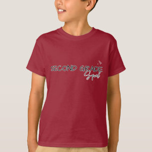 Eenvoudige 2e KLAS Squad lerarenstudent kinder sch T-shirt