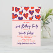 Eenvoudige 2e verjaardag uitnodigingen Glam Schatt (Staand voorkant)