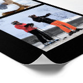 Eenvoudige 30 foto collage Aangepaste kleur en tek Poster (Hoek)