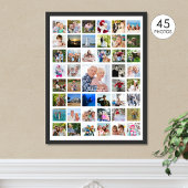 Eenvoudige 30 foto collage poster