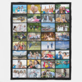 Eenvoudige 32 Aangepaste kleur voor foto-inkuiling Fleece Deken (Voorkant)