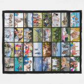 Eenvoudige 32 Aangepaste kleur voor foto-inkuiling Fleece Deken (Voorkant (Horizontaal))