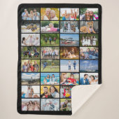 Eenvoudige 32 Aangepaste kleur voor foto-inkuiling Sherpa Deken (Voorkant)