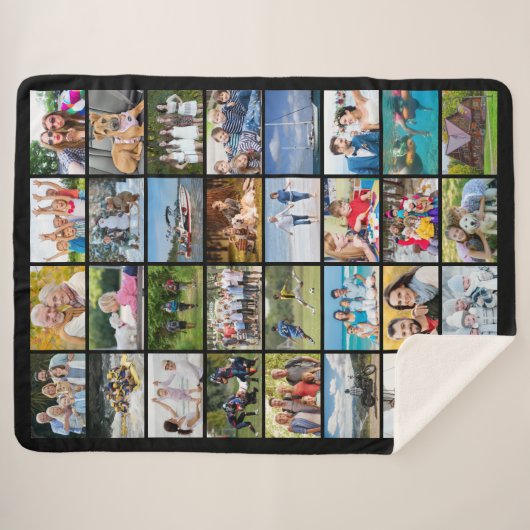 Eenvoudige 32 Aangepaste kleur voor foto-inkuiling Sherpa Deken (Voorkant (horizontaal))