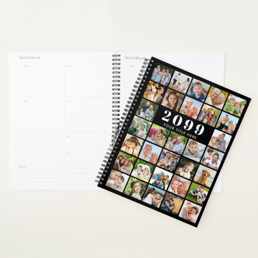 Eenvoudige 32 foto collage Custom Planner (Display)