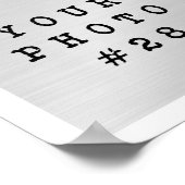 Eenvoudige 33 Aangepaste kleuren en tekst voor fot Poster (Hoek)