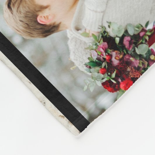 Eenvoudige 33 fotocollage fleece deken (Hoek)