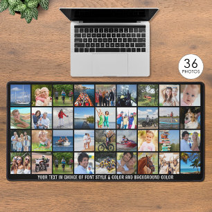 Eenvoudige 36 foto collage aangepaste kleur gepers bureaumat