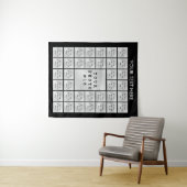 Eenvoudige 37 Aangepaste foto-Collage achtergrond Wandkleed (In Situ (horizontaal))