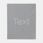 Eenvoudige 3 dimensionaal ogende tekst | Gray Fleece Deken (Voorkant)