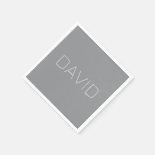 Eenvoudige 3 dimensionaal ogende tekst | Gray Servet (Hoek)