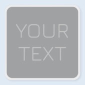 Eenvoudige 3 dimensionaal ogende tekst | Gray Sticker