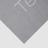 Eenvoudige 3 dimensionaal ogende tekst | Gray Tissuepapier (Detail)