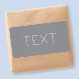 Eenvoudige 3 dimensionale uitziende tekst | Grijs Etiket