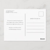 Eenvoudige 3 foto Beige Afstuderen aankondiging Briefkaart (Achterkant)