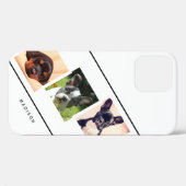 Eenvoudige 3 foto collage gepersonaliseerd Case-Mate iPhone case (Achterkant (horizontaal))