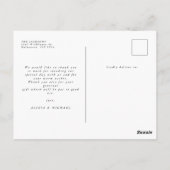 Eenvoudige 3 foto Elegant Baby shower Dank u Briefkaart (Achterkant)