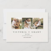 Eenvoudige 3 Foto Opslaan Datum Foto kaart (Voorkant)