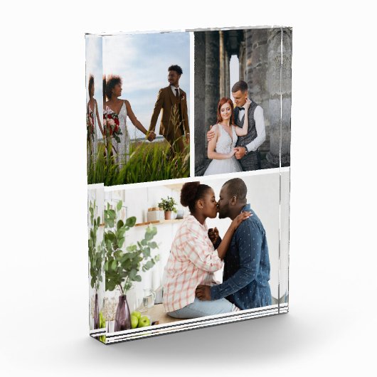 Eenvoudige 3 fotocollage fotoblokken (Links)