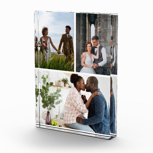 Eenvoudige 3 fotocollage fotoblokken (Rechts)