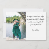 Eenvoudige 3 fotocollage-klasse van aangepast Afst Aankondiging (Achterkant)