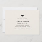 Eenvoudige 3 foto's Modern Afstuderen Kaart (Achterkant)