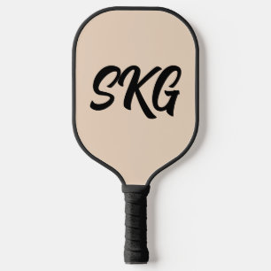 EENVOUDIGE 3 LETTER MONOGRAM PICKLEBALL PADDLE