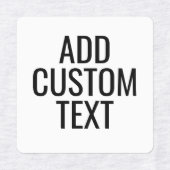 Eenvoudige 3 regels tekst - Sans Serif Labels (Design 1)