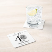 Eenvoudige 40e Jubileum foto Kartonnen Onderzetters (Insitu)