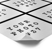 Eenvoudige 42 Foto Collage Persoonlijke Aangepaste Poster (Hoek)