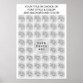 Eenvoudige 45 Foto Collage Aangepaste Kleur en Tek Poster (Voorkant)