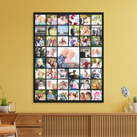 Eenvoudige 45 foto collage Custom Canvas Afdruk (Insitu (Woonkamer))