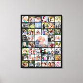 Eenvoudige 45 foto collage Custom Canvas Afdruk (Voorkant)