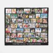 Eenvoudige 49-fotocollage met meerdere vormen van  fleece deken (Voorkant (Horizontaal))
