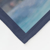 Eenvoudige 4 foto collage Custom Best Dad Fleece Deken (Hoek)