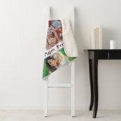 Eenvoudige 4 Foto Collage Custom Best Mom Ever Sherpa Deken (In situ)