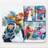 Eenvoudige 4 foto collage muismat (Voorkant)