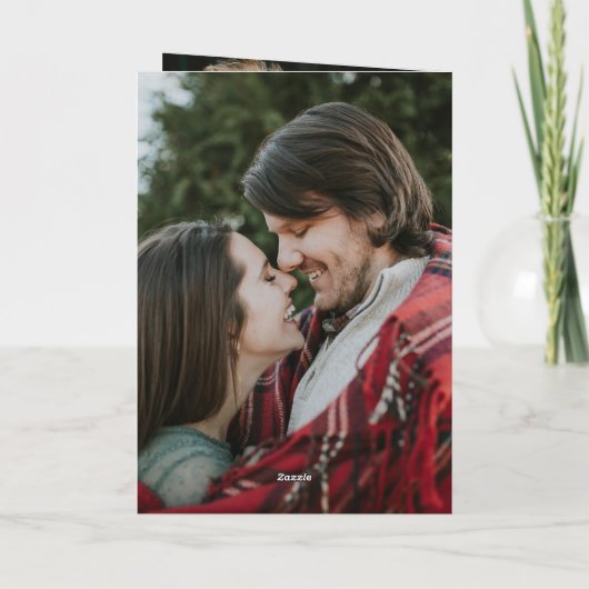 Eenvoudige 4 foto Overlay Wedding Order of Service Programma (Achterkant)