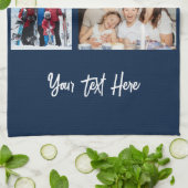 Eenvoudige 4 fotocollage | U kunt de achtergrond w Theedoek (Gevouwen)