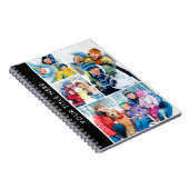 Eenvoudige 4 Photo Collage Gepersonaliseerde Aange Notitieboek (Rechterzijde)