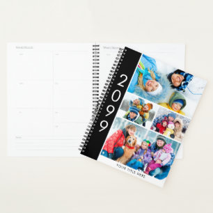 Eenvoudige 4 Photo Collage Gepersonaliseerde Plann Planner