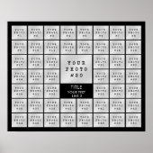 Eenvoudige 51 foto collage gepersonaliseerde eigen poster (Voorkant)