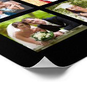 Eenvoudige 55 foto collage op maat kleur poster (Hoek)