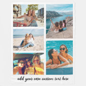 Eenvoudige 5 foto Collage Fleece Deken (Voorkant)