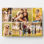 Eenvoudige 5 foto collage foto fotoplaat (voorkant)